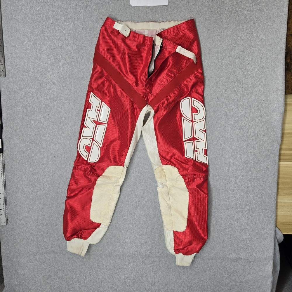 VINTAGE AXO SF 135 Men Pants 36 Red Colorblock Motocross HYDRO-NYL 490 Finland